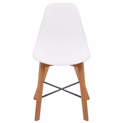 vidaXL 4x Chair Seats Plastic White Dining Room Kitchen Seat Chair Accessory