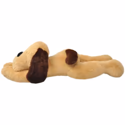 vidaXL Dog Cuddly Toy Plush Brown Soft Stuffed Toy for Kids Children Gift