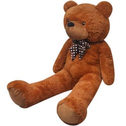 vidaXL Teddy Bear Cuddly Toy Plush Brown 242cm Soft Stuffed Toy Children Gift