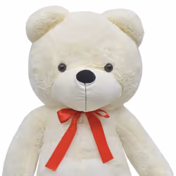 vidaXL Teddy Bear Cuddly Toy Plush White 242cm Soft Stuffed Toy Children Gift