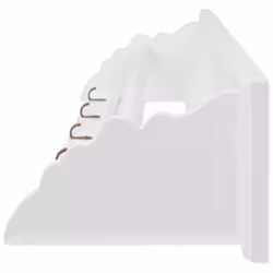 vidaXL Coat Rack MDF White Baroque Style Clothes Storage Hanger Holder Hook