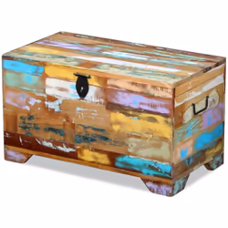 Storage Chest Coffee Side Couch Table Living Room Solid Reclaimed Recycled Wood