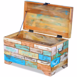 Storage Chest Coffee Side Couch Table Living Room Solid Reclaimed Recycled Wood - Additional view 6