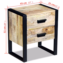 VidaXL 243298 nightstand/bedside table - Additional view 8
