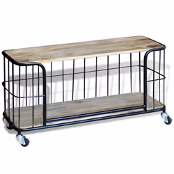 VidaXL TV Cabinet Solid Mango Wood 100 x 40 x 45 см - Additional view 4