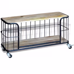 VidaXL TV Cabinet Solid Mango Wood 100 x 40 x 45 см - Additional view 5