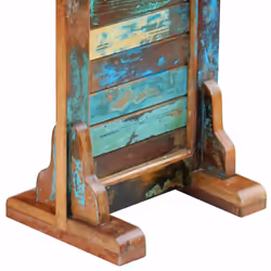 vidaXL Hall Makeup Mirror w/ Drawer Standing Solid Reclaimed Wood 47x23x180 cm - Additional view 7