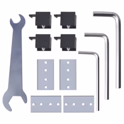 vidaXL Double Sliding Door Glass Track System Modern Space-saving Furniture - Additional view 5