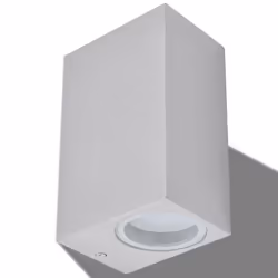 vidaXL 2x Outdoor LED Wall Lights Square Up/Downwards Lamp Lighting Fixture