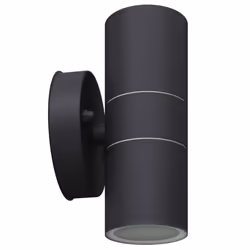 vidaXL 2x Outdoor LED Wall Lights Stainless Steel Up/Downwards Black Lamp - Additional view 8