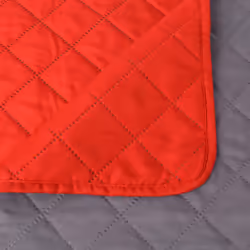 VidaXL Double-sided Quilted Bedspread Red and Grey 220x240 cm - Additional view 5