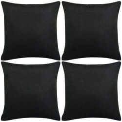 VidaXL 131559 bed pillow Square 50 x 50 cm Polyester fiber Black