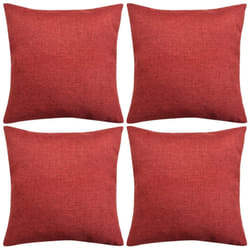 VidaXL 131568 bed pillow Square 50 x 50 cm Polyester fiber Burgundy