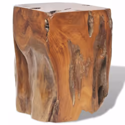 vidaXL Solid Teak Wood Stool Seat/Footrest/Side Table Furniture Home Décor