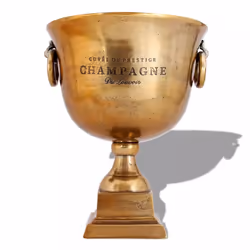 vidaXL Trophy Cup Champagne Wine Bottle Beverage Cooler Dinner Copper Brown - Additional view 2