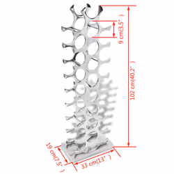 VidaXL 243503 wine rack Aluminium Silver - Additional view 4