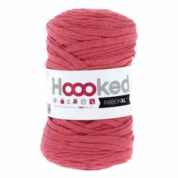 Hoooked RibbonXL, Super bulky, Super bulky, Pink, Cotton, 120 m, Super Pink Shades