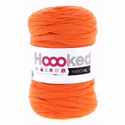 Hoooked RibbonXL, Super bulky, Super bulky, Orange, Cotton, 120 m, Orange Shades