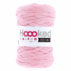 Hoooked RibbonXL, Super bulky, Super bulky, Pink, Cotton, 120 m, Sweet Pink