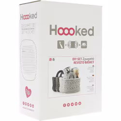 Hoooked Revisto Basket Kit W/Zpagetti Yarn-Off White PAK024-28