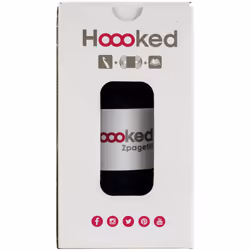 Hoooked Macrame Hanging Basket Kit W/Zpagetti Yarn-Black PAK162-1