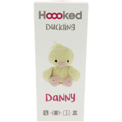 Hoooked Amigurumi DIY Kit W/Eco Barbante Yarn-Duckling Danny Yellow & Peach PAK131