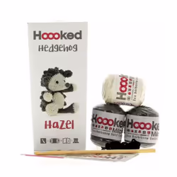 Hoooked Crochet Kit - Hazel the Hedgehog - 100% Recycled Yarn - Amigurumi Gift