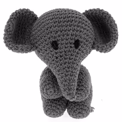 Hoooked Amigurumi DIY Kit W/Eco Barbante Yarn-Elephant Mo Lava PAK10360
