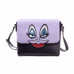 Little Mermaid Shoulder Bag Ursula Croco face new Official Disney Black