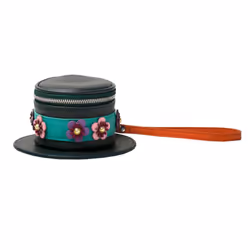 Mary Poppins Coin Purse Hat Logo new Official Disney green Womens
