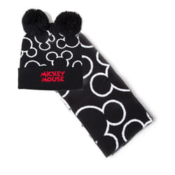 Mickey Mouse Silhouette Beanie & Scarf Gift Set