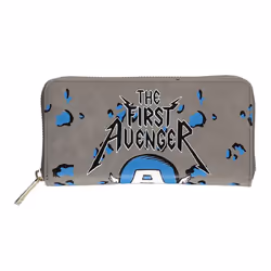 Captain America Purse First Avenger new Official Marvel Grey Zip Around