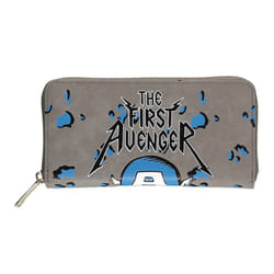 Captain America Purse First Avenger new Official Marvel Grey Zip Around