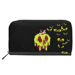 Snow White Purse Evil Queen Logo new Official Black Zip Around
