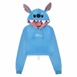 Lilo And Stitch Stitch Cropped Novelty Hoodie