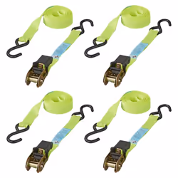 ProPlus Tie Down Strap with Ratchet + 2 Hooks Set of 4 5 m 320205 Polyester