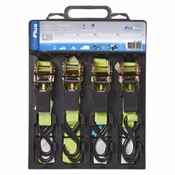 ProPlus Tie Down Strap with Ratchet + 2 Hooks Set of 4 5 m 320205 Polyester - Additional view 4