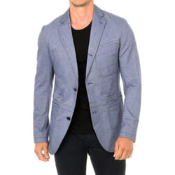 Chaqueta Blazer De Manga Larga Y Cuello Solapa D01241 Para Hombre - blue, XS