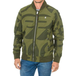 Chaqueta Bomber Con Forro De Red A Contraste Interior D01253 Para Hombre - green, XS