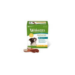 WHIMZEES By Wellness Toothbrush, Month Box, Natural and Grain-Free Dog Chews, Dog Dental Sticks for Medium Breeds, 30 Pieces (One Month Supply)