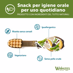 By Wellness Toothbrush, Dog Dental Sticks, 30 Pieces (1 Month Supply), Size L, Dog Chews for Large Breeds, Natural, Grain-Free, Rawhide-Free,
