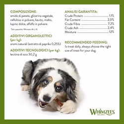By Wellness Toothbrush, Dog Dental Sticks, 30 Pieces (1 Month Supply), Size L, Dog Chews for Large Breeds, Natural, Grain-Free, Rawhide-Free,