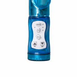 EasyToys Rabbit Vibrator Rotating Realistic Dildo Silicone Vibrator Sex Toy Blue