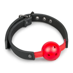 EasyToys Fetish Collection Ball Gag With PVC Ball - Red