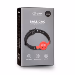 EasyToys Fetish Collection Ball Gag With PVC Ball - Red