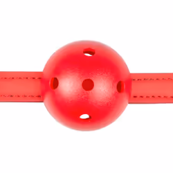 EasyToys Fetish Collection Ball Gag With PVC Ball - Red