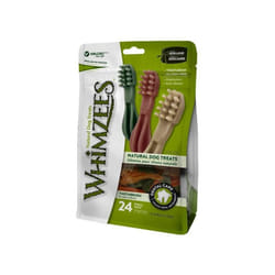 WHIMZEES Natural Dental Dog Chews Long lasting, Small Toothbrush Star, 24 Pieces