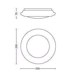 Philips myLiving 333613116 ceiling lighting Non-changeable bulb(s) LED - Additional view 2