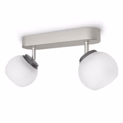 Philips myLiving Spot light, Surfaced lighting spot, Non-changeable bulb(s), 2 bulb(s), LED, White