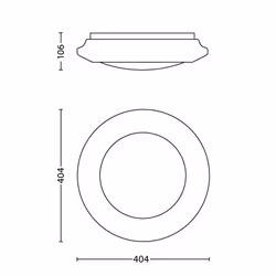 Philips myLiving 333653117 ceiling lighting Non-changeable bulb(s) LED 22 W